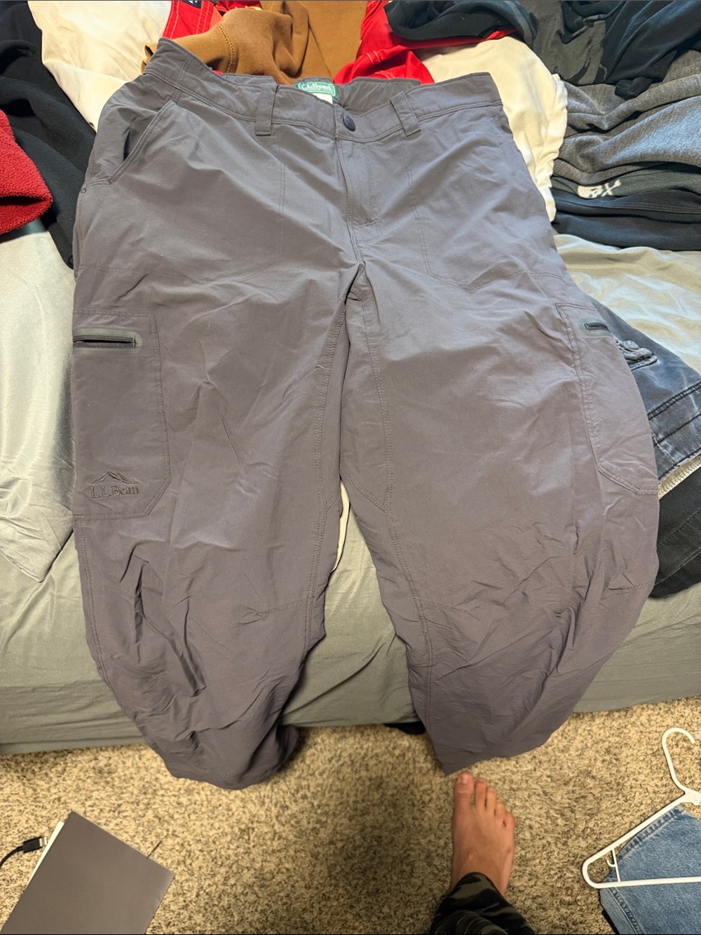 L.L. Bean unisex Gray Cargo Pants